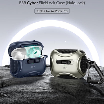 Custodia ESR Cyber per Apple AirPods Pro Series, Blu