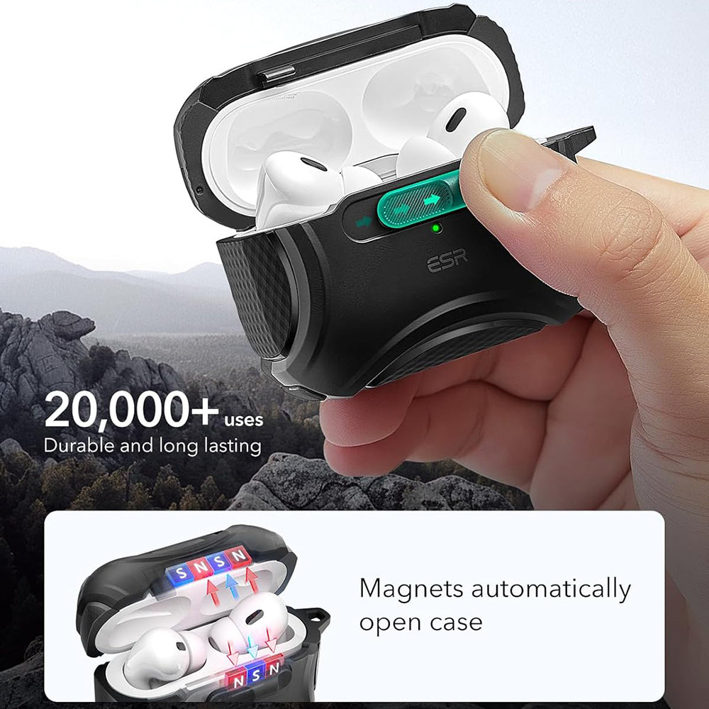 Custodia ESR Cyber per Apple AirPods Pro Series, Nera