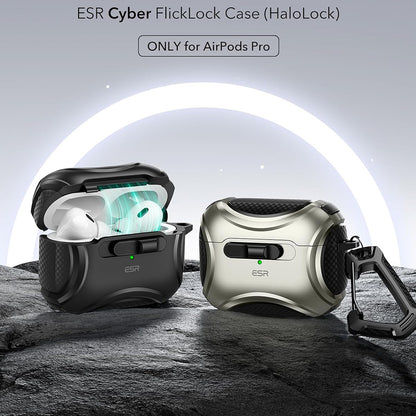Custodia ESR Cyber per Apple AirPods Pro Series, Nera