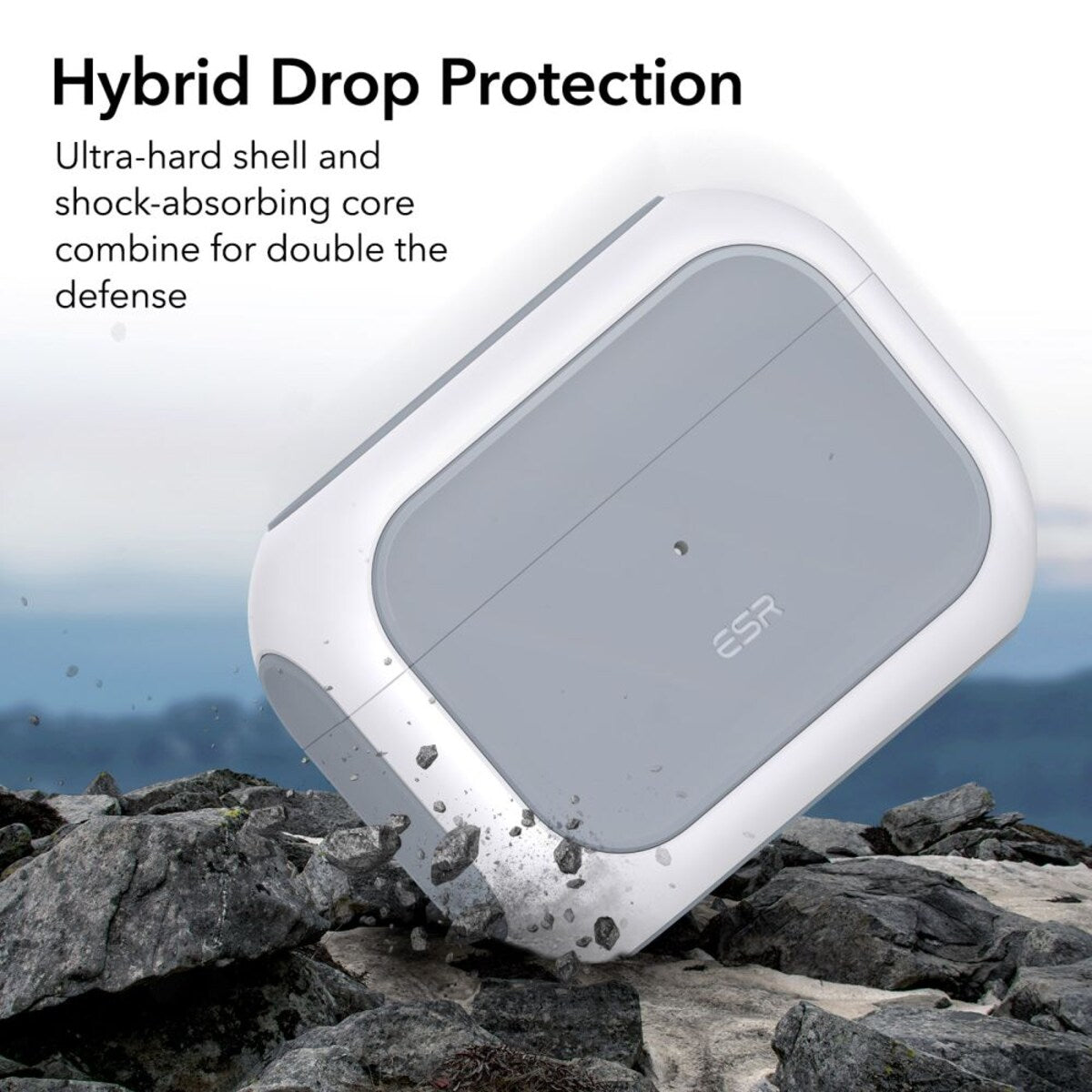 Custodia ESR Orbit Hybrid per Apple Airpods Pro 3, Bianca