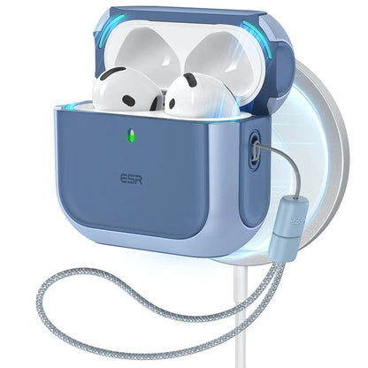 Custodia ESR Orbit Hybrid per Apple AirPods 4, Blu