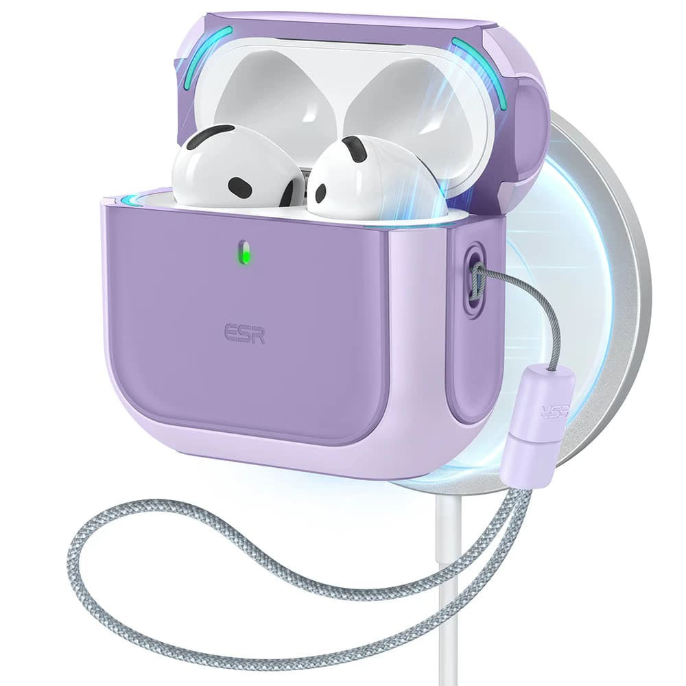 Custodia ESR Orbit Hybrid per Apple AirPods 4, Viola