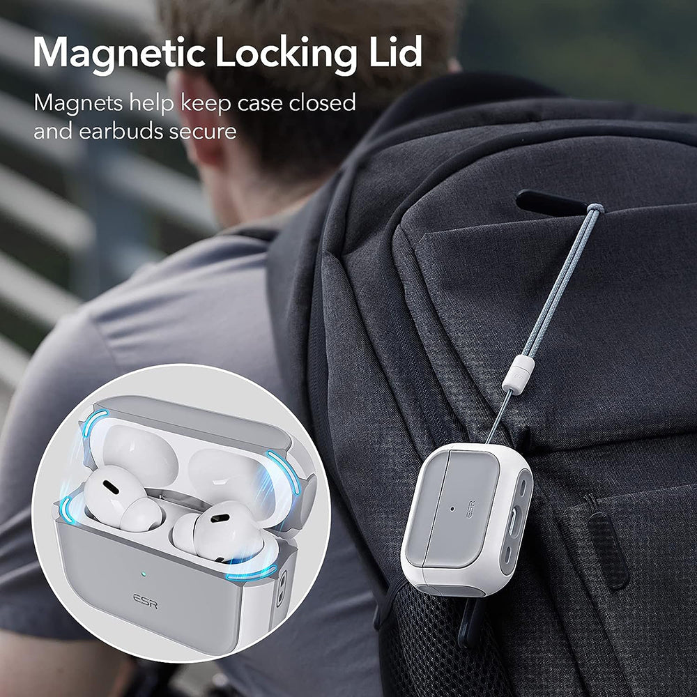 Coque ESR Orbit Hybrid pour Apple AirPods Pro Series, Blanche