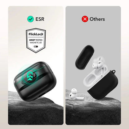 Custodia ESR Pulse Magnetic FlickLock per Apple AirPods Pro 3, Blu Navy
