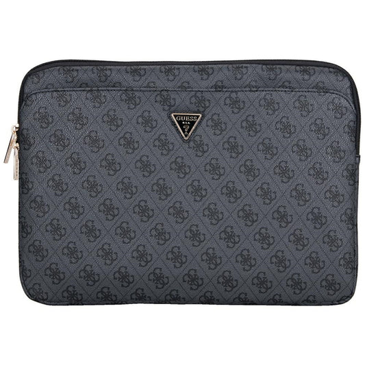 Custodia Guess 4G Triangle Logo per Laptop 14 pollici, Nera