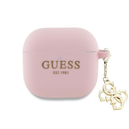 Étui Guess W/4G Charm pour Apple AirPods 4, Rose