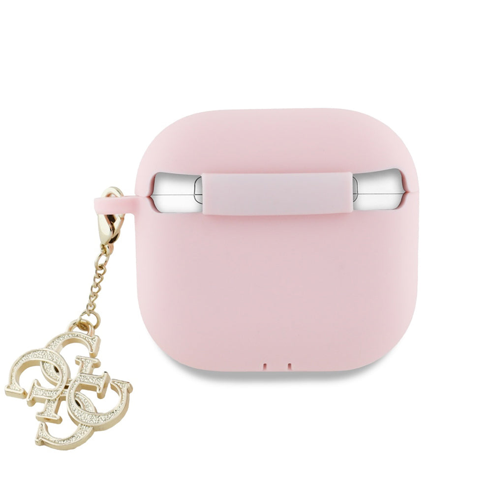 Étui Guess W/4G Charm pour Apple AirPods 4, Rose