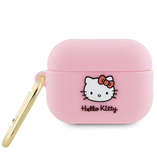 Hello Kitty 3D Kitty Head Hülle für Apple AirPods Pro 2, Rosa