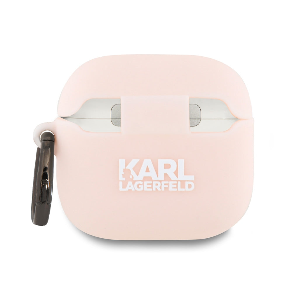 Custodia Karl Lagerfeld 3D Choupette's Head per Apple AirPods 4, Rosa