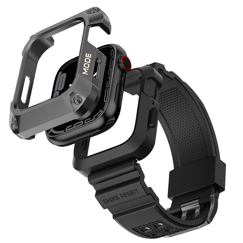 Lito RuggedArmor Armband für Apple Watch 44mm Serie, Grau