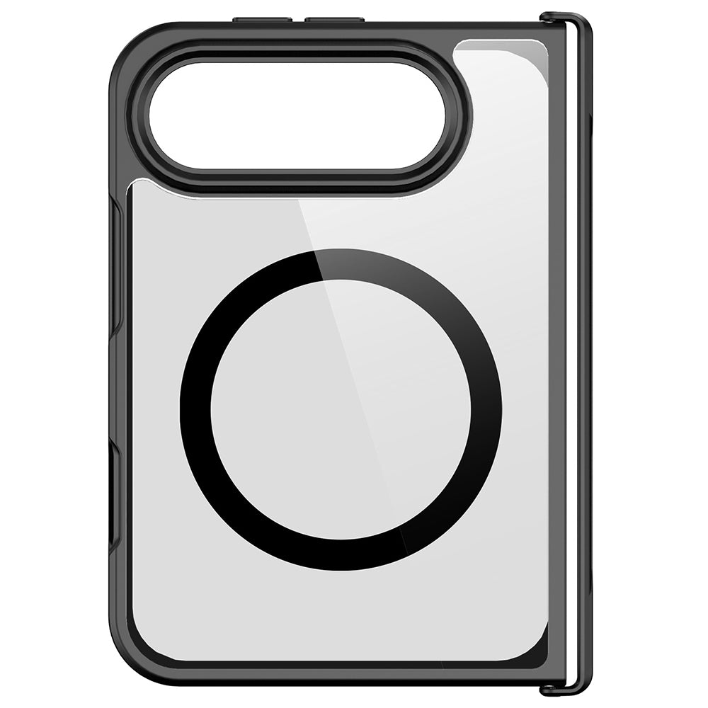 Coque MagSafe avec protection de charnière pour Apple iPhone Duo, DUX DUCIS, Aimo, noire