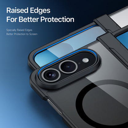 Coque MagSafe avec protection de charnière pour Apple iPhone Duo, DUX DUCIS, Aimo, noire