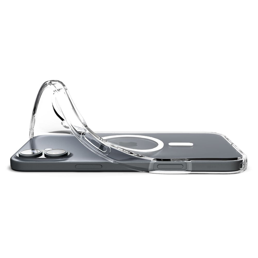 Custodia MagSafe per Apple iPhone 16 Plus, Spigen, Liquid Crystal, Trasparente ACS08388