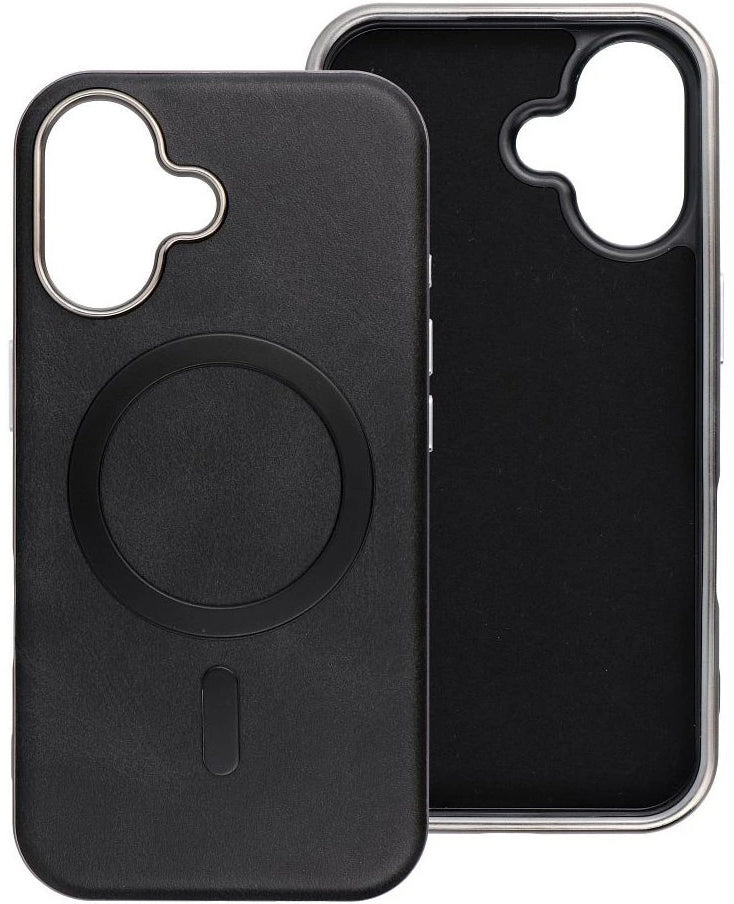 Custodia MagSafe per Apple iPhone 16 Pro, OEM, Gentleman Mag, Nera