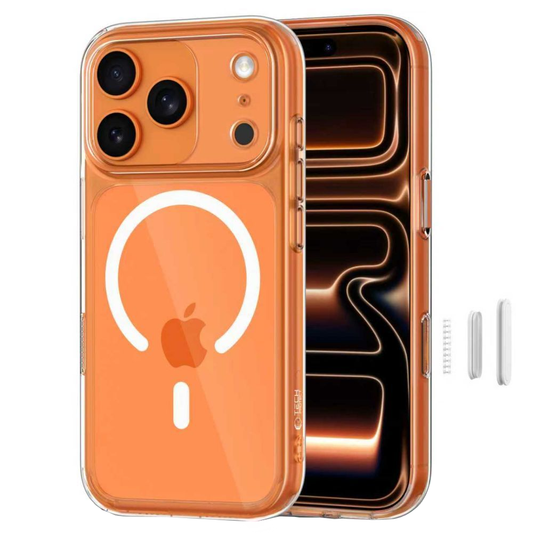 Custodia MagSafe per Apple iPhone 17 Pro, Tech-Protect, MagPeak, Trasparente