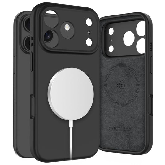 Custodia MagSafe per Apple iPhone 17 Pro, Tech-Protect, Silicone, Nera