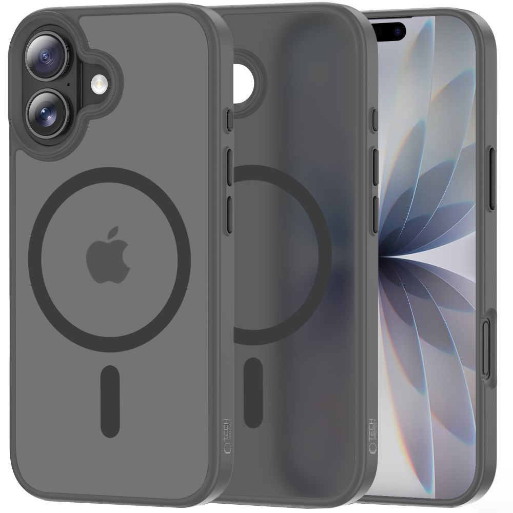 Coque MagSafe pour Apple iPhone 17, Tech-Protect, Magmat, Gris Mat