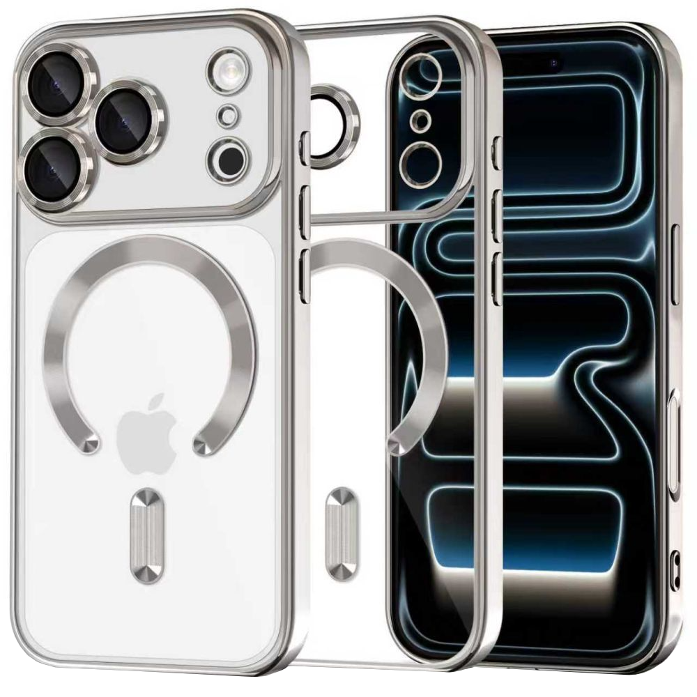 MagSafe Hülle für Apple iPhone 17 Pro, Tech-Protect, Magflex, Silber