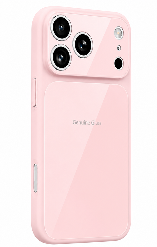 MagSafe-Hülle für Apple iPhone 16, OEM, Genuine Glass, Rosa