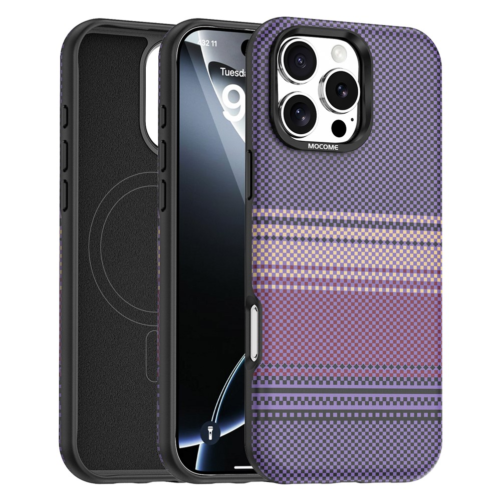 Coque MagSafe pour Apple iPhone 16 Pro Max, OEM, Gradient Rainbow, Violet