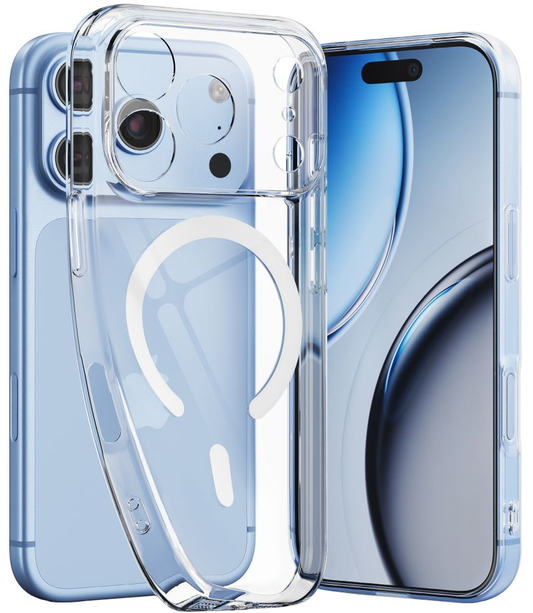 Coque MagSafe pour Apple iPhone 18 Pro / 17 Pro, Tech-Protect, Flexair, Transparente