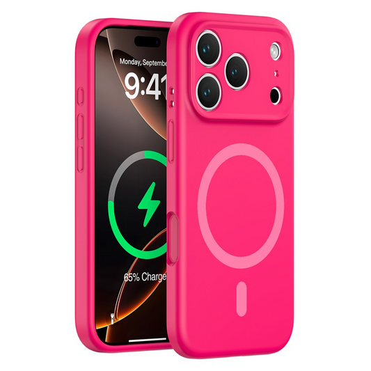 MagSafe Case for Apple iPhone 17 Pro Max, OEM, Liquid Silicone, Pink