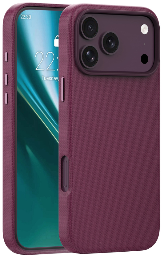 Coque MagSafe pour Apple iPhone 18 Pro / 17 Pro, Etteri, Elegant Mag, Bordeaux