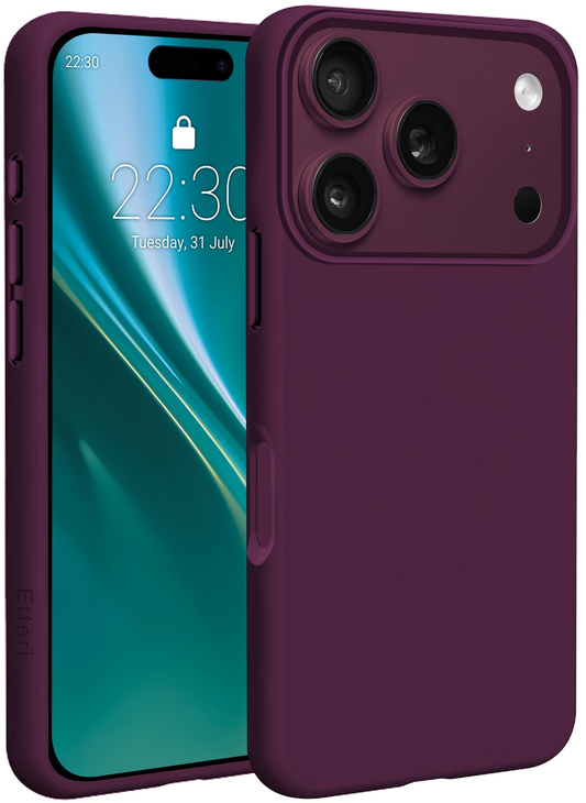 Coque MagSafe pour Apple iPhone 18 Pro Max / 17 Pro Max, Etteri, Silicone Mag, Bordeaux