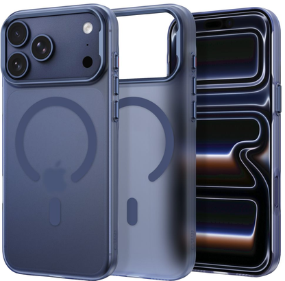 Custodia MagSafe per Apple iPhone 18 Pro / 17 Pro, Tech-Protect, MagZero, Blu Opaco