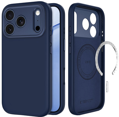 Custodia MagSafe per Apple iPhone 18 Pro Max / 17 Pro Max, Tech-Protect, Uniq CC, Blu Navy