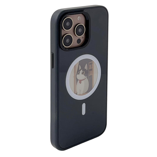 Custodia MagSafe per Apple iPhone 16 Pro Max, OEM, Round Screen Smart E-Ink, Nera