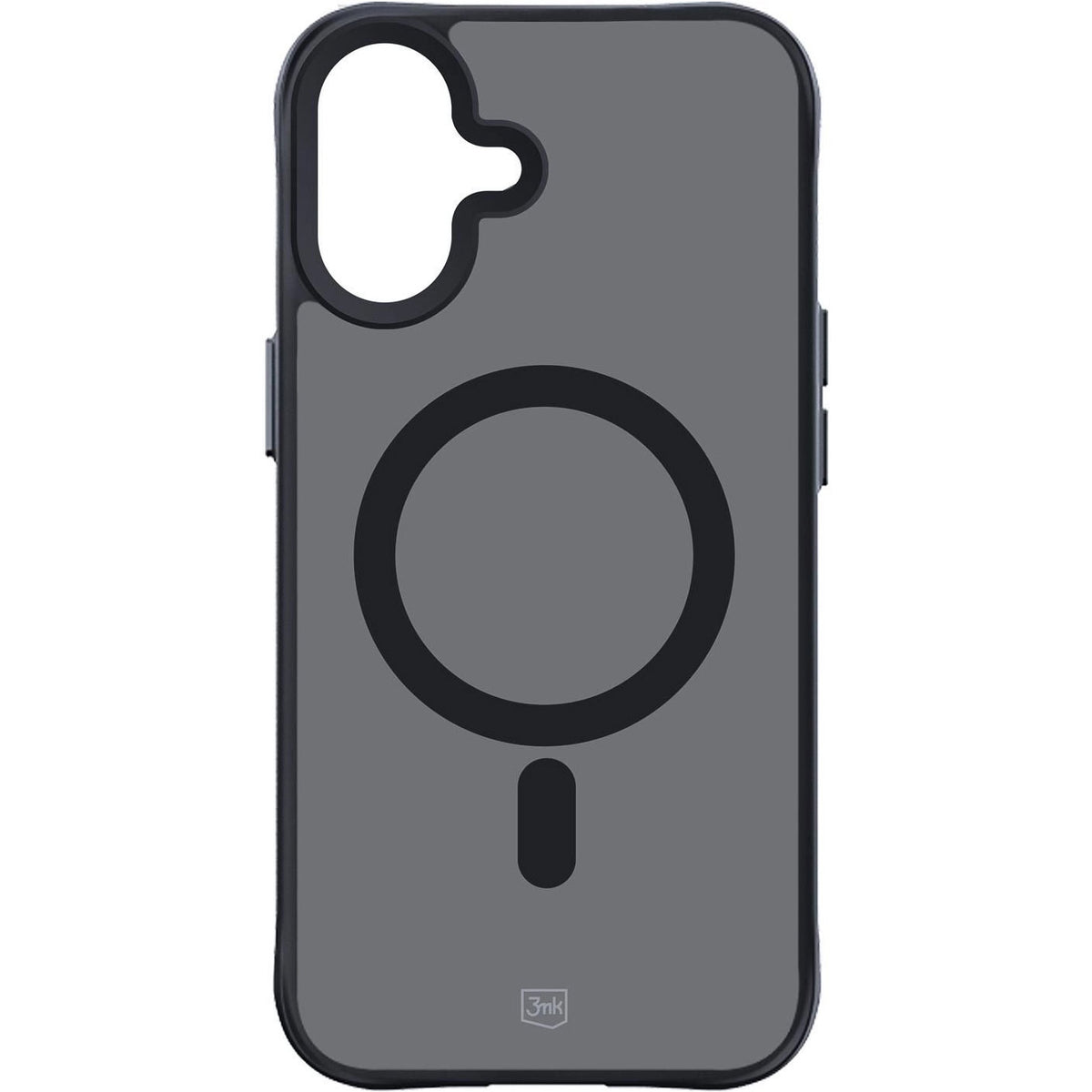 Coque MagSafe pour Apple iPhone 16, 3MK, Smoke MagCase, Noire