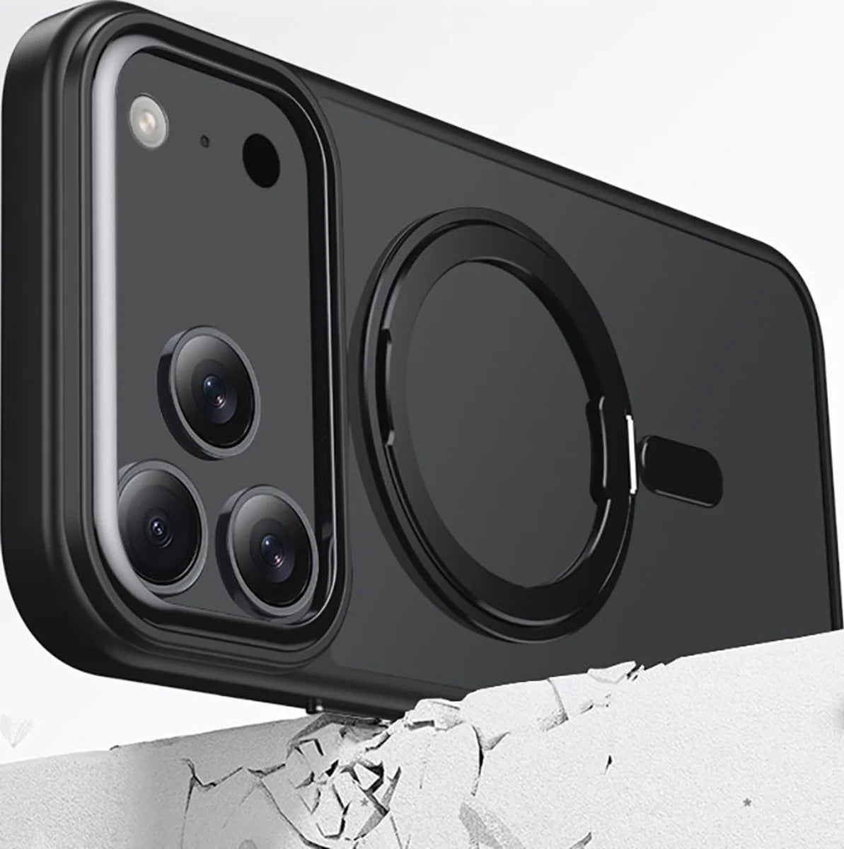 MagSafe Hülle für Apple iPhone 17 Pro Max, Tech-Protect, MagRing, Schwarz