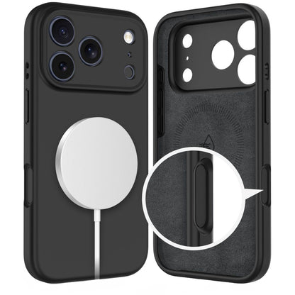Custodia MagSafe per Apple iPhone 17 Pro Max, Tech-Protect, Silicone, Nera