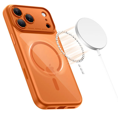 Coque MagSafe pour Apple iPhone 17 Pro Max, Tech-Protect, MagPeak, Orange