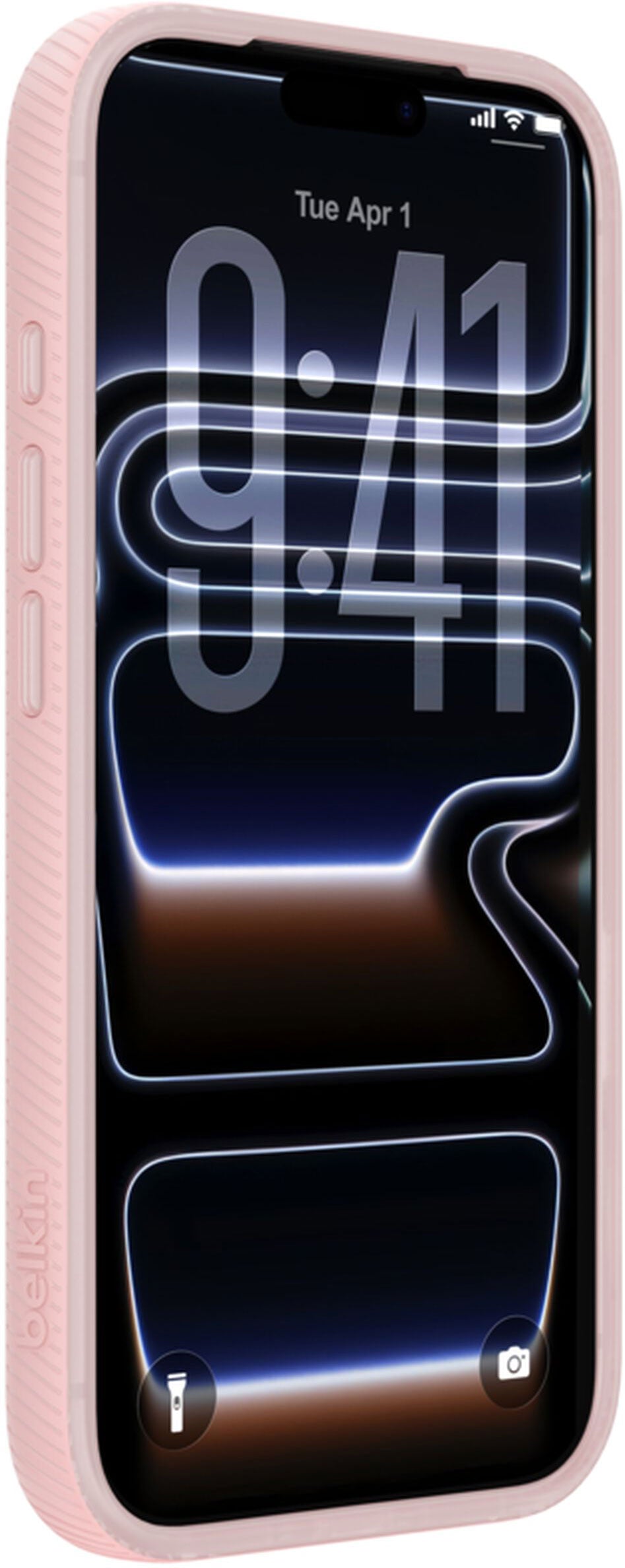 Coque MagSafe pour Apple iPhone 17 Pro, Belkin, SheerForce Grip, Rose MSA035hqPK