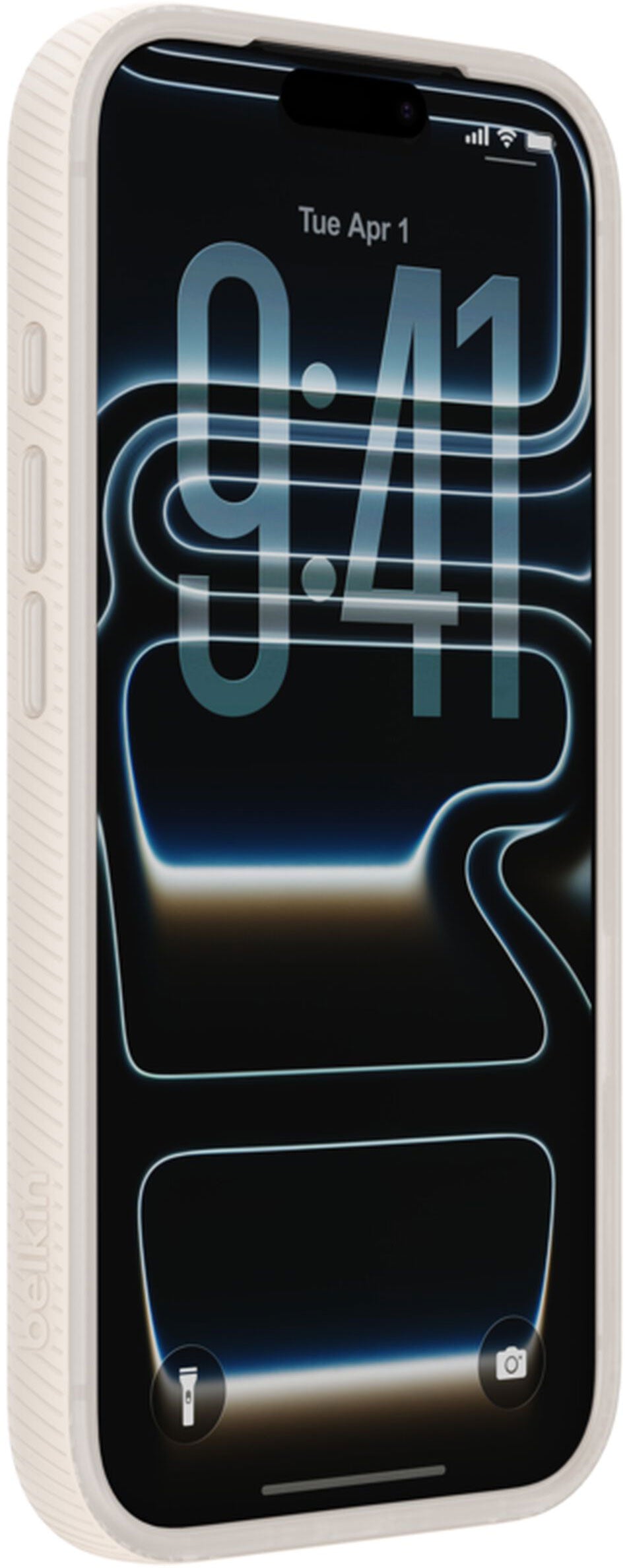 Custodia MagSafe per Apple iPhone 17 Pro Max, Belkin, SheerForce Grip, Beige MSA036hqSA