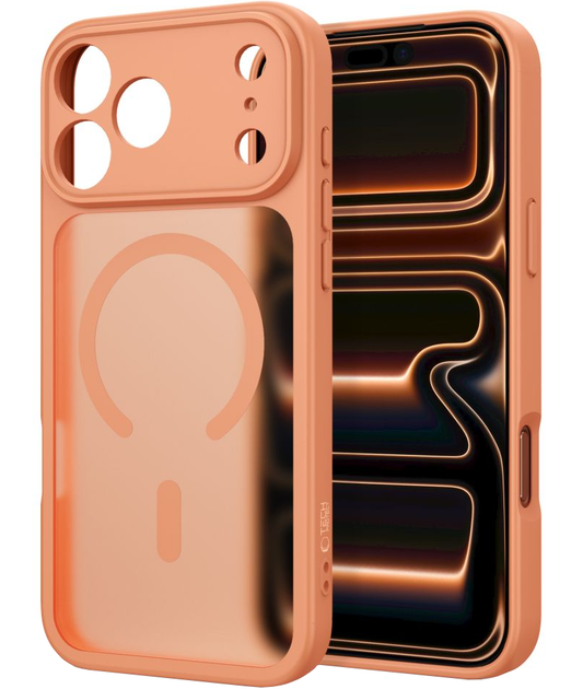 Custodia MagSafe per Apple iPhone 18 Pro / 17 Pro, Tech-Protect, BasicMag, Arancione Opaco