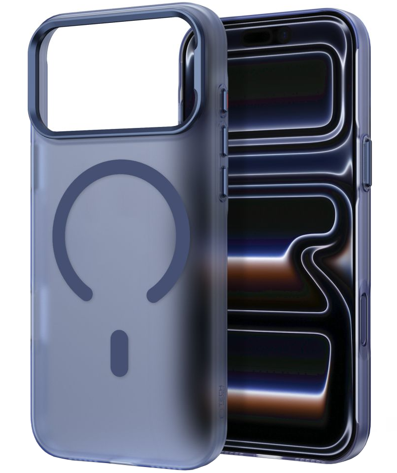 Custodia MagSafe per Apple iPhone 18 Pro / 17 Pro, Tech-Protect, MagZero, Blu Opaco