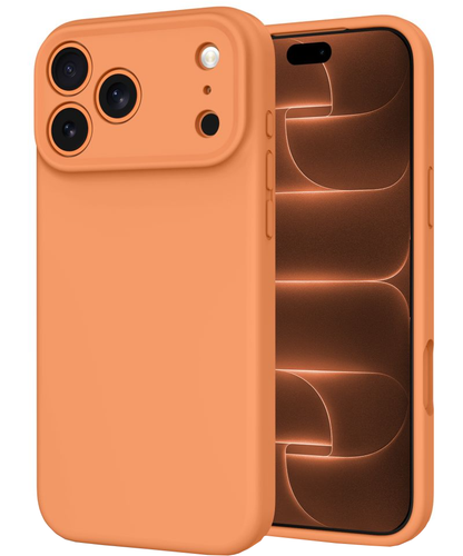Custodia MagSafe per Apple iPhone 18 Pro Max / 17 Pro Max, Tech-Protect, in silicone, arancione