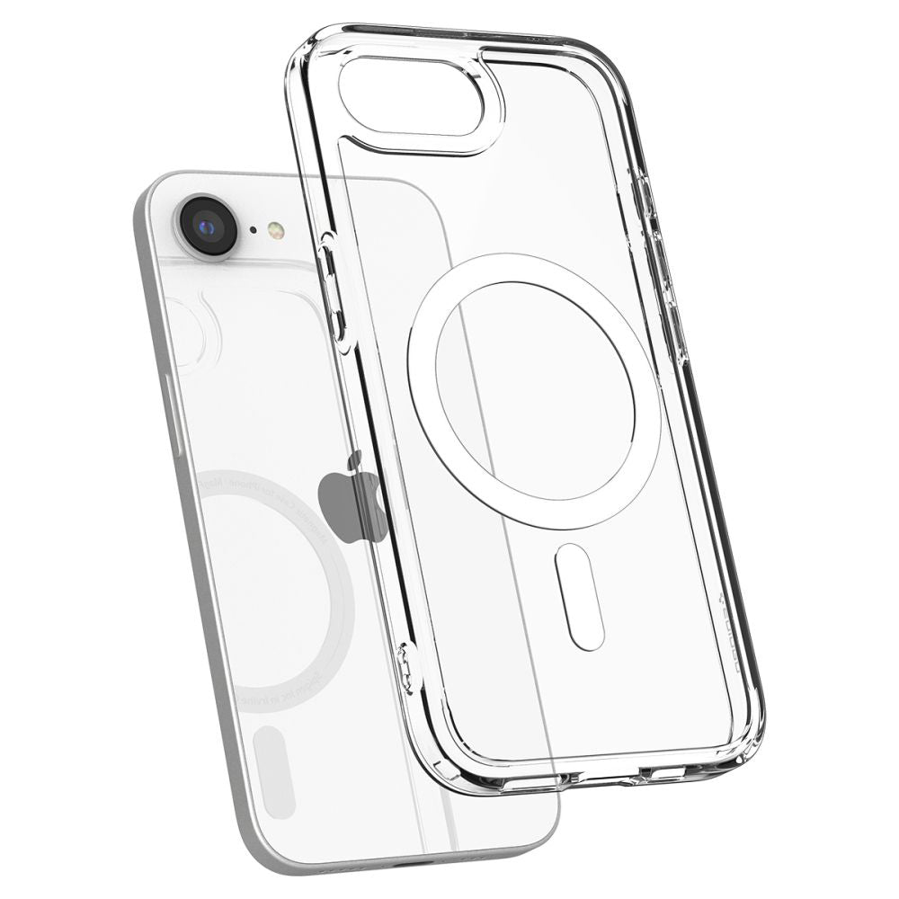 Coque MagSafe pour Apple iPhone 17e / 16e, Spigen, Ultra Hybrid, Blanche ACS09139