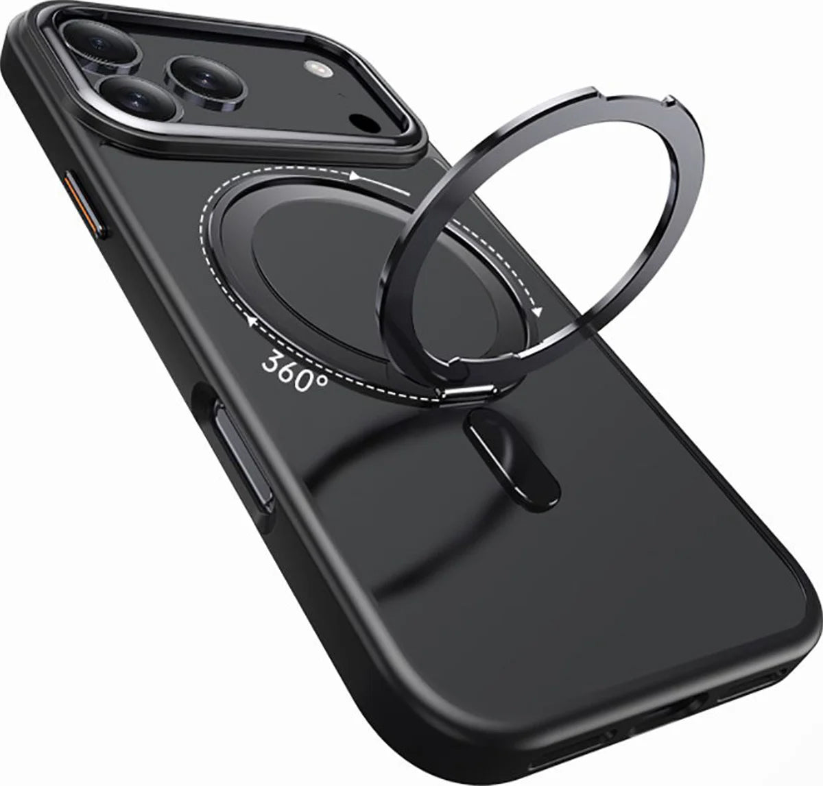 MagSafe Hülle für Apple iPhone 17 Pro Max, Tech-Protect, MagRing, Schwarz