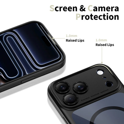 Coque MagSafe pour Apple iPhone 17 Pro Max, Tech-Protect, MagPeak, Noir Transparent
