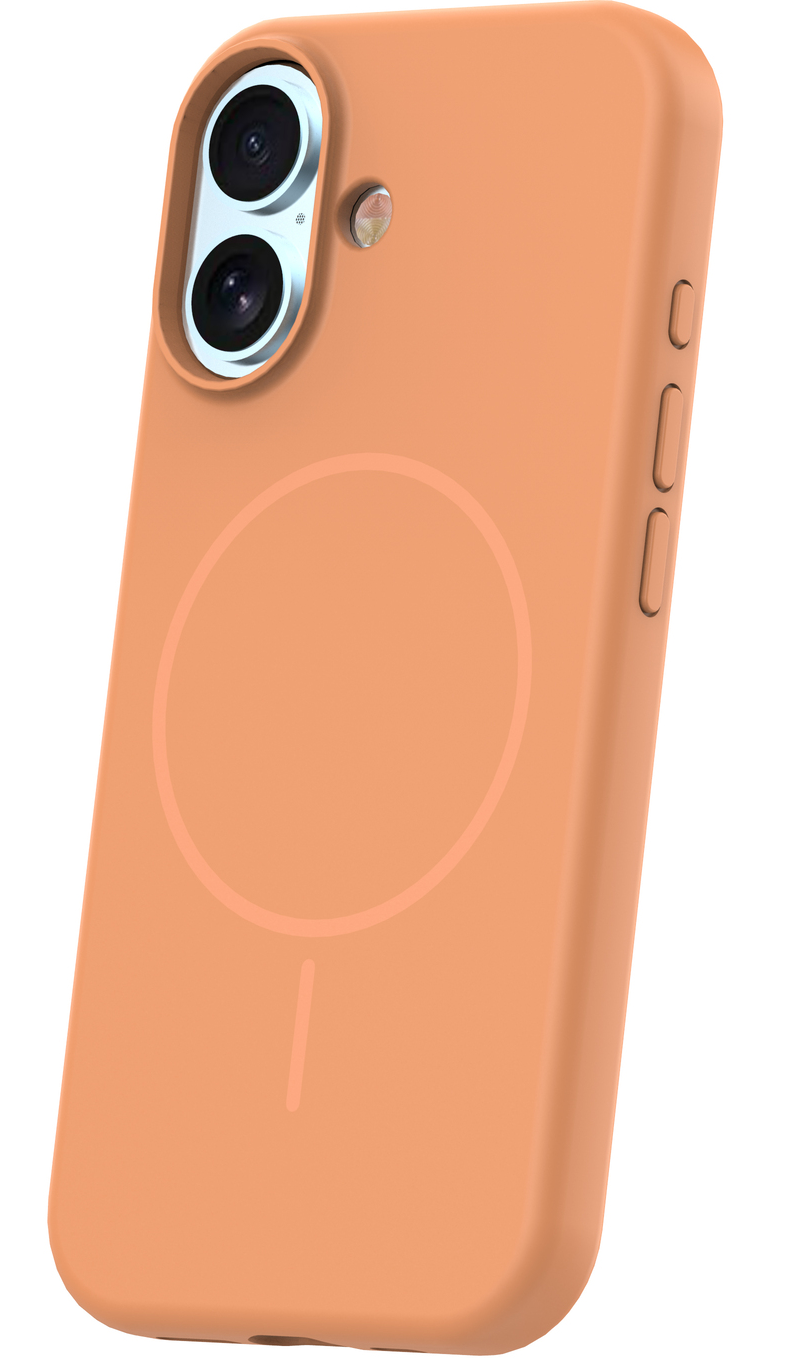 Coque MagSafe pour Apple iPhone 17, OEM, Silicone Thin, Orange