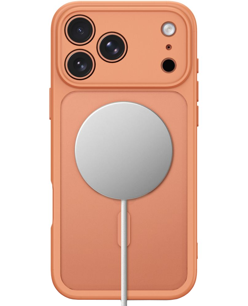 Coque MagSafe pour Apple iPhone 18 Pro / 17 Pro, Tech-Protect, BasicMag, Orange Mat