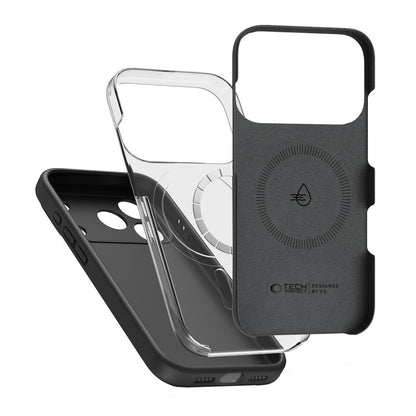 Custodia MagSafe per Apple iPhone 17 Pro Max, Tech-Protect, Silicone, Nera