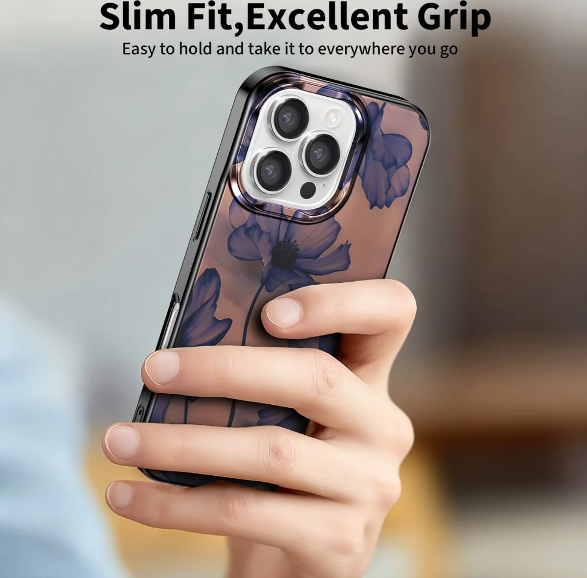 Étui MagSafe pour Apple iPhone 16 Pro, Tech-Protect, Lamano Velvet Night, Noir