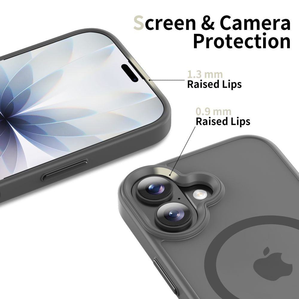 Coque MagSafe pour Apple iPhone 17, Tech-Protect, Magmat, Gris Mat