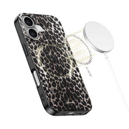 MagSafe Hülle für Apple iPhone 17, Tech-Protect, Lamano Leopard, Schwarz