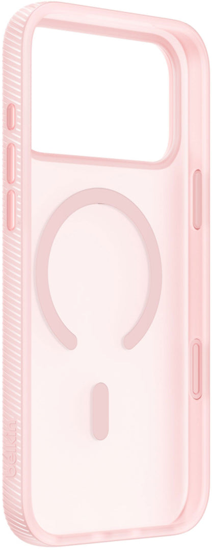Coque MagSafe pour Apple iPhone 17 Pro, Belkin, SheerForce Grip, Rose MSA035hqPK